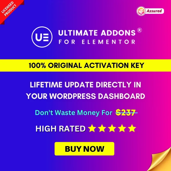 Ultimate Addons for Elementor Pro With Original License Key