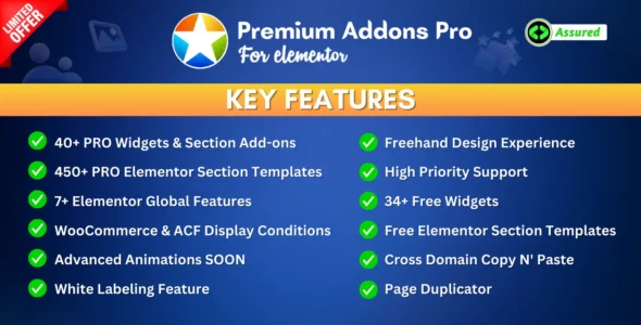 Premium Addons Pro Original License Key.