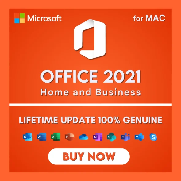 Office 2021 Home & Business For Mac Lifetime Update [Bind Key]