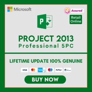 Project 2013 Professional License Key for 5PC [Retail Online]