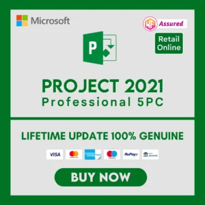 Project 2021 Professional for 5PC with Lifetime Activation & Retail Online License Key.