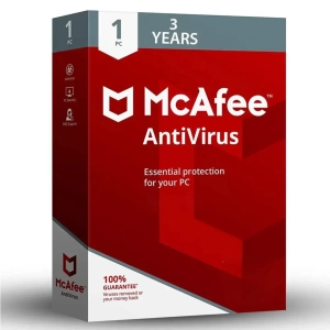 McAfee Antivirus 1 User For 3 Years.